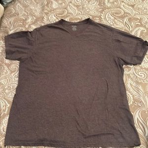 CSG Men’s V-neck charcoal gray shirt short sleeve